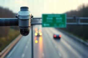 Kamera zur Mautkontrolle an der österreichischen Autobahn